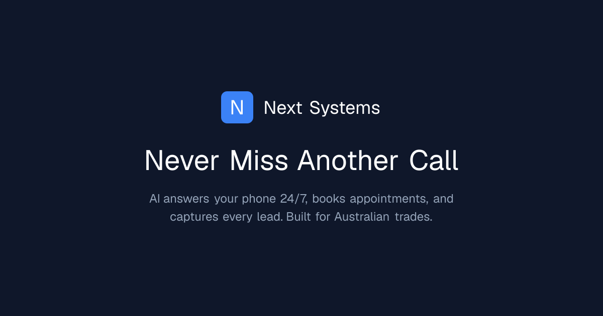 Next Systems — Intelligent Systems for Modern Business | Next Systems